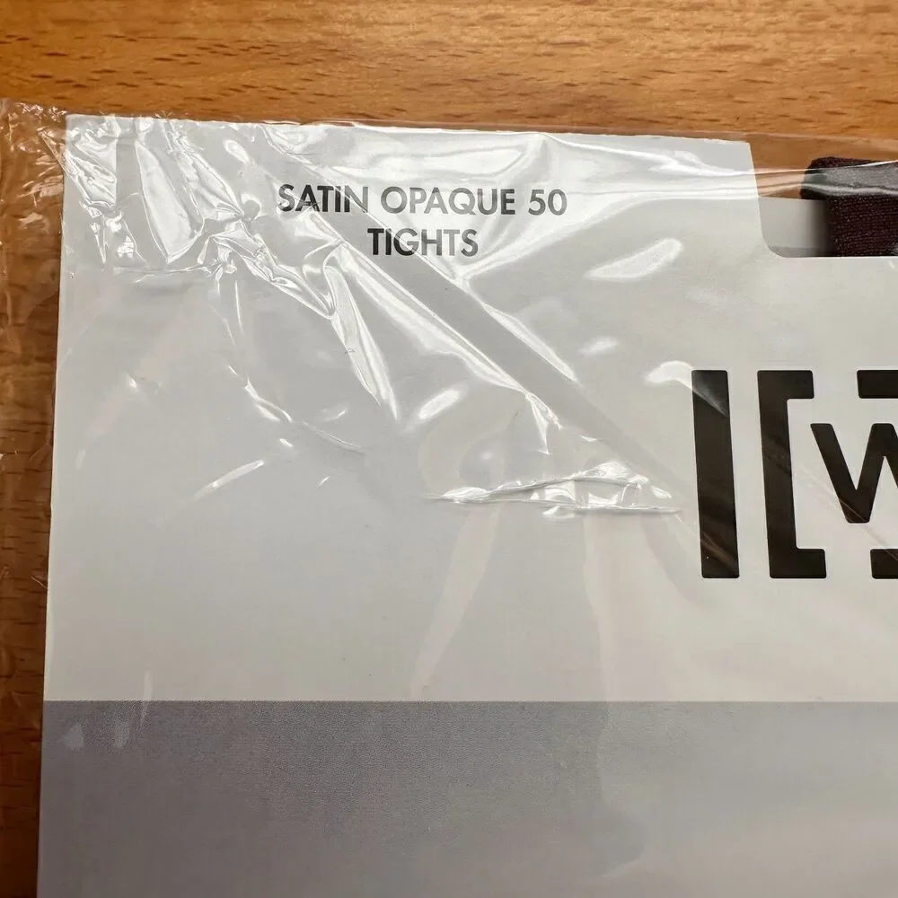 RARE Wolford‎ Satin Opague 20 Tights in Plum Wine (Discontinued) NWT Size S